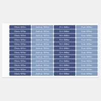 Name labels for school camp daycare