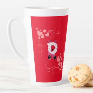 Name Letter "R" Latte Mug