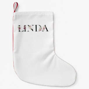 Name Linda Small Christmas Stocking