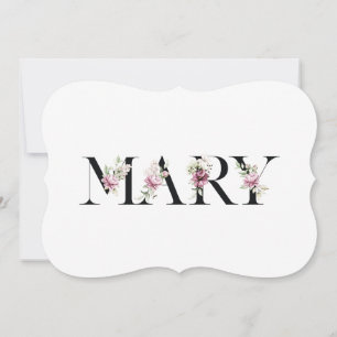 Name Mary Card