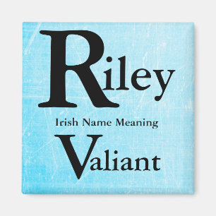Name Meaning Magnet: Riley means Valiant Magnet