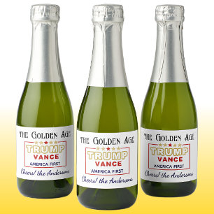 Name, Mini Bottles President Trump, The Golden Age Sparkling Wine Label