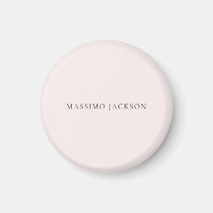 Name Minimalist Modern Plain Simple Pastel Colour Magnet