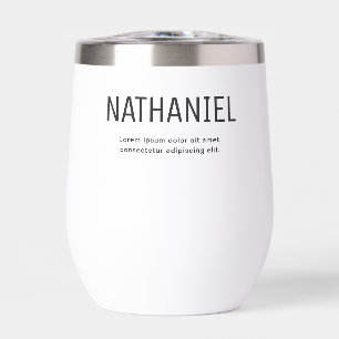 Name Modern Bold White