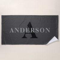 Name & Monogram | Dark Grey
