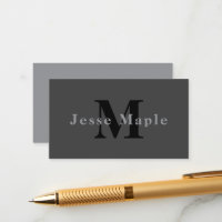 Name & Monogram | Dark Grey