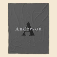Name & Monogram | Dark Grey