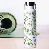 Name Monogram French Country Olive Pattern