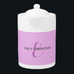 Name Monogram Initial Letter Orchid & Lilac<br><div class="desc">Plain Minimalist Modern Designs. They're all simple,  attractive,  unique.</div>