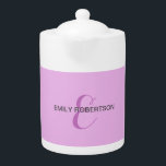 Name Monogram Initial Letter Orchid & Lilac<br><div class="desc">Plain Minimalist Modern Designs. They're all simple,  attractive,  unique.</div>