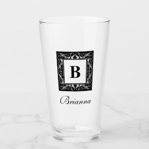 Name Monogram Regal Style Glass (Version 1)