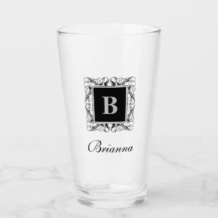 Name Monogram Regal Style Glass (Version 2)