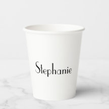 Name Monogram Template Black White Cute Custom