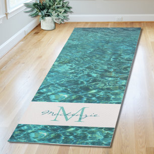 Name Monogram Water  Yoga Mat