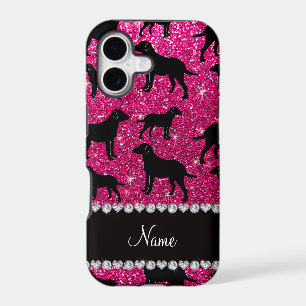 Name neon hot pink glitter labrador retrievers