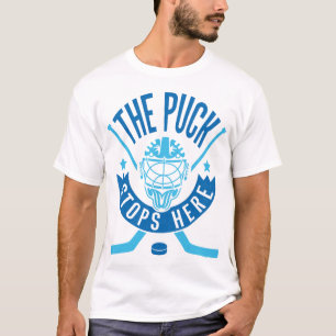 Name & Number Back Print, Ice Hockey Goalie Tee