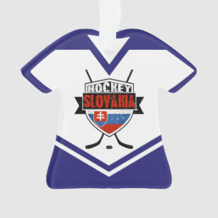 Name & Number Jersey Slovakia Logo Ornament