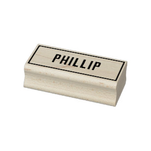Name of Phillip Rubber Stamp