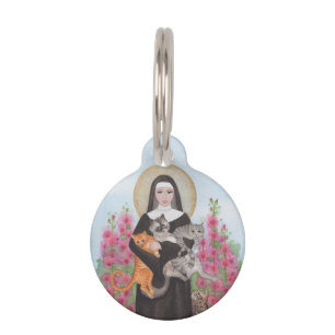 Name Only St. Gertrude Patron of Cats Pet Tag