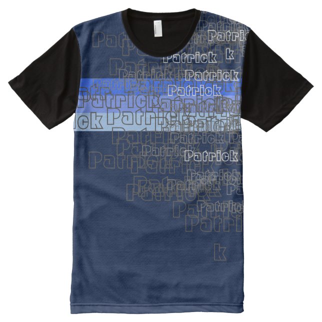 name or brand pattern All-Over print T-Shirt (Front)