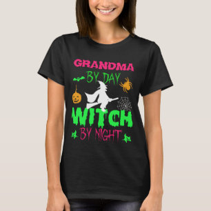 NAME or JOB By Day Witch By Night Halloween T-Shirt
