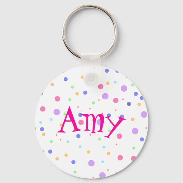 Name or Monogram Custom Made Key Ring (Front)