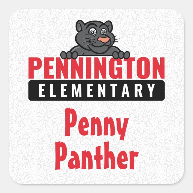 Name & Penny Square Sticker (Front)