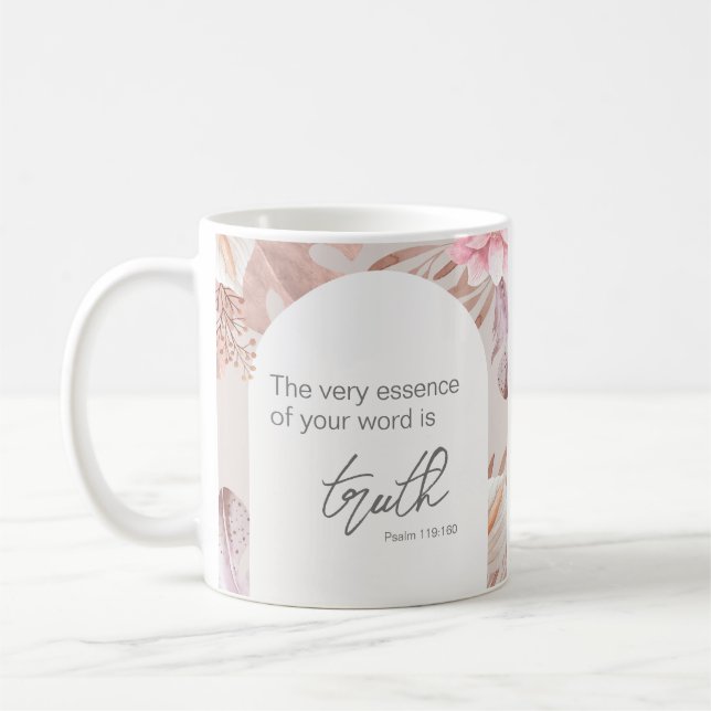 Name Personalised JW 2023 year text Psalm 119:160  Coffee Mug (Left)