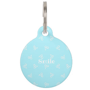 Name Phone Number Customization Cherry Mint Green Pet Tag
