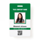 Name Photo Logo QR Code Corporate Employee ID Card