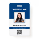Name Photo Logo QR Code Corporate Employee ID Card