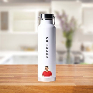 Name photo white guy water bottle
