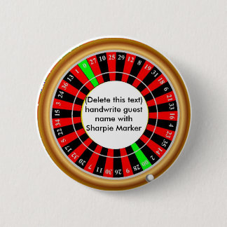 Name Pin Roulette Favours for CASINO Night Party