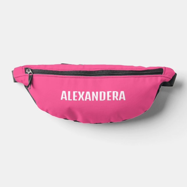 Name Pink Bachelorette Bum Bags (Lay Down)