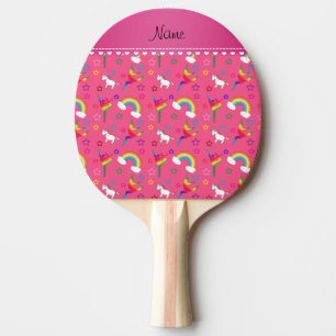 Name pink gymnastics rainbows unicorns ping pong paddle