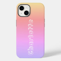 Name Pink Lilac Yellow Sunset Colours Typography