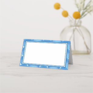 Name Place Card-Blue Shells Place Card