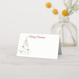 Name Place Card-Christmas Tree Card