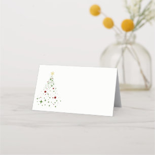 Name Place Card-Christmas Tree Card