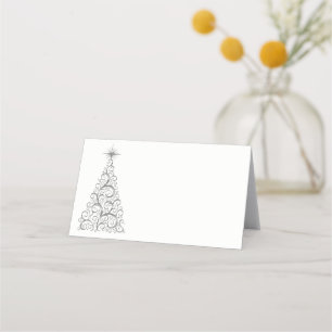 Name Place Card-Christmas Tree Place Card