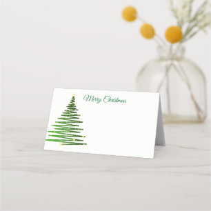 Name Place Card-Christmas Tree Place Card