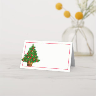 Name Place Card-Christmas Tree Place Card