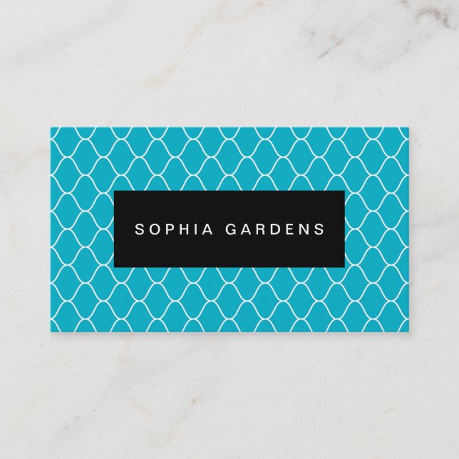 Name Plate - Amime Pattern Business Card (Front)