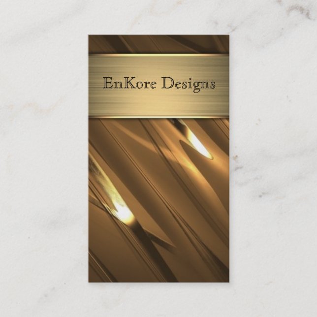 Name Plate Business Card (Front)