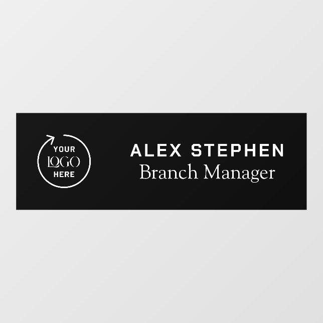 Name Plate | Business Logo Black  (Sheet)