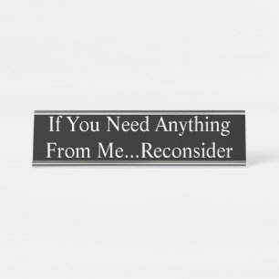 Name Plate - Don't Bother Me,