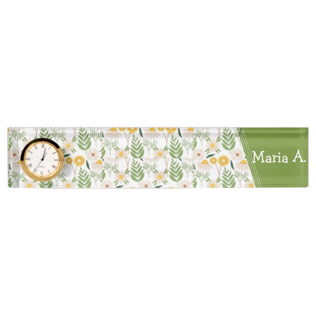 Name Plate Floral Monogram (Front)