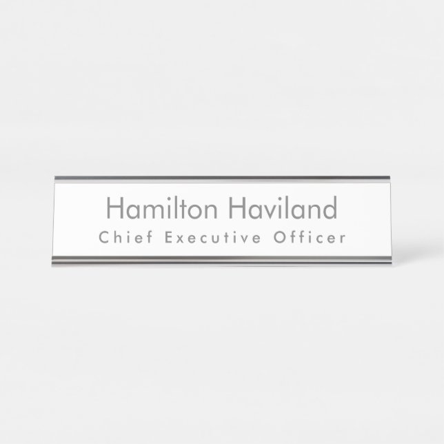 Name Plate for Desk or Wall HAMbyWG (Front)