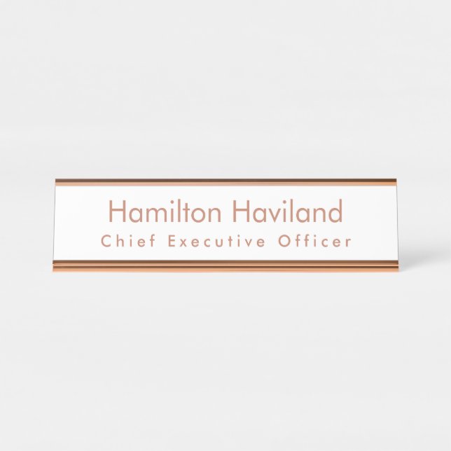 Name Plate for Desk or Wall HAMbyWG (Front)
