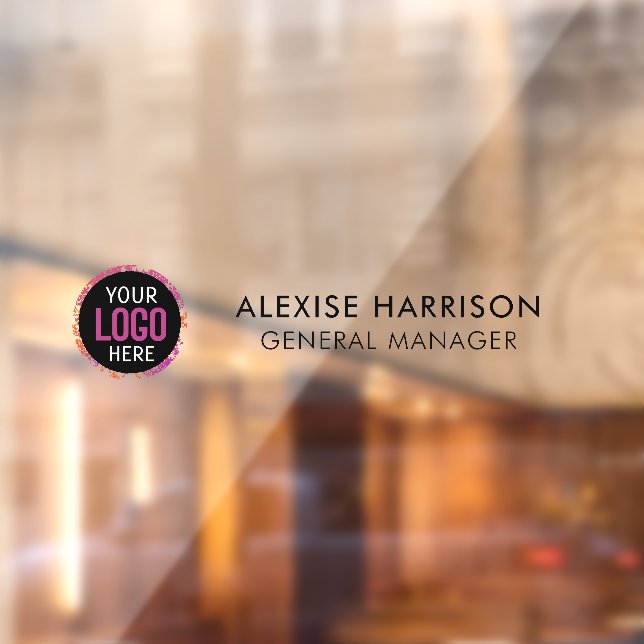 Name Plate Office Door Business Logo Modern White  (Sheet 2)